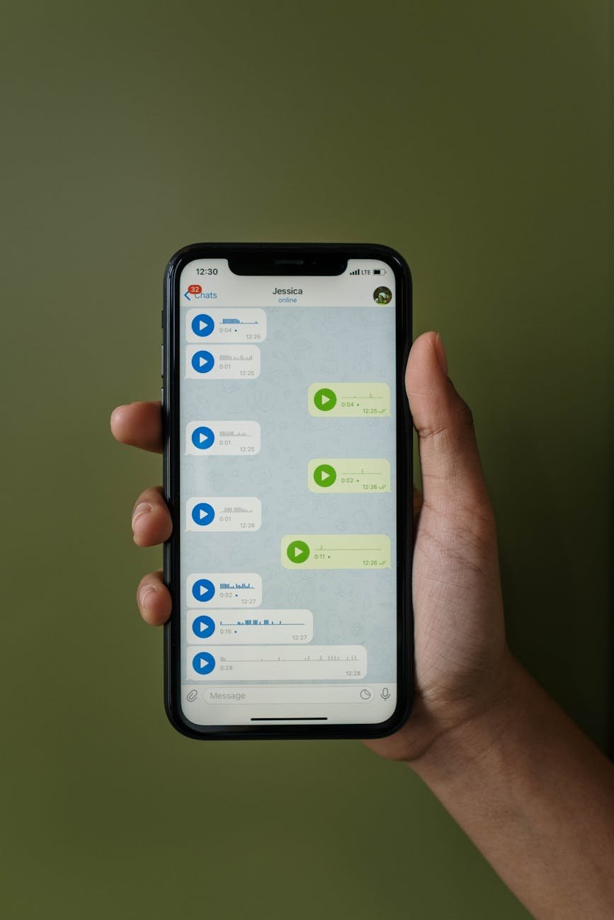 close up shot of a person holding a cellphone